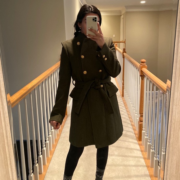 ZARA DOUBLE BREASTED JACKET - Picture 5 of 6